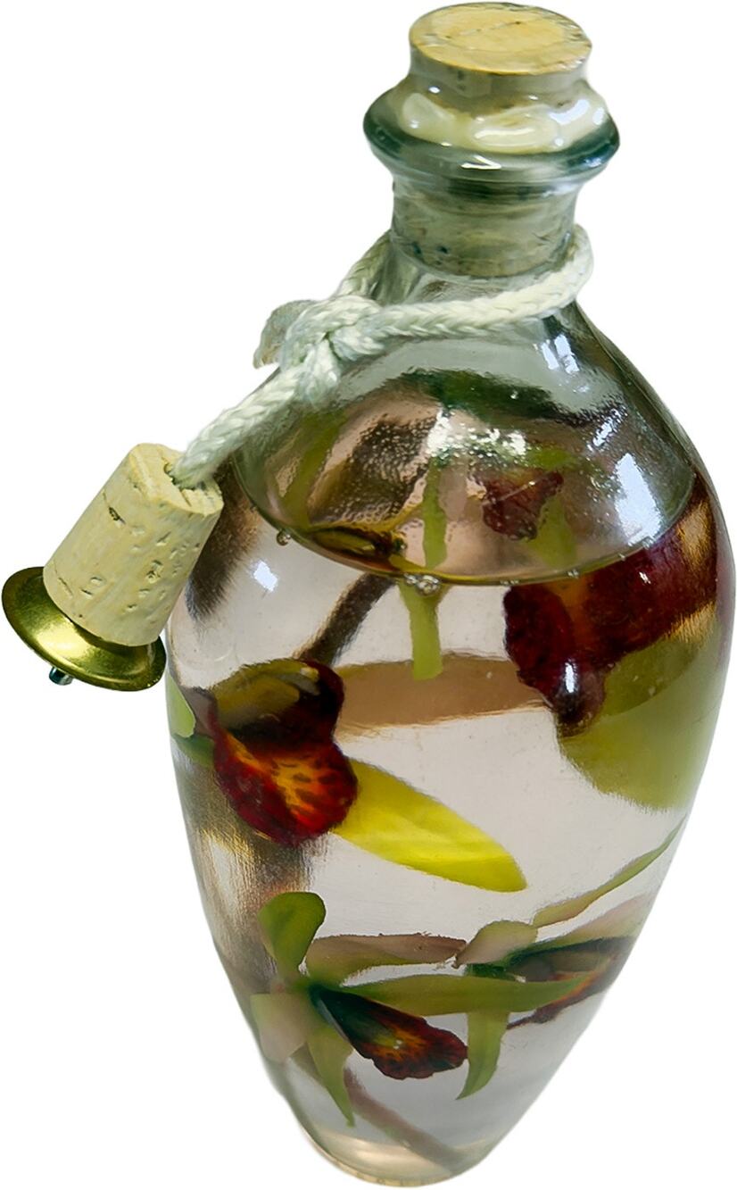 Kahar Lamp Co. Unscented Botanical Glass Oil Lamp Made in USA New/Sealed 24 oz